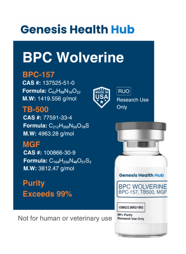 BPC Wolverine - 10 mg / 2.5mg / 1mg